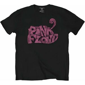 Pink Floyd Tricou Swirl Logo Black 2XL imagine