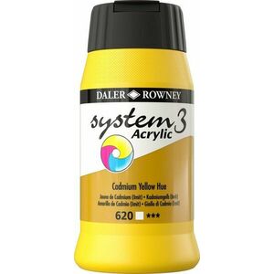 Daler Rowney System3 Acrylic Paint Vopsea acrilică Cadmium Yellow Hue 500 ml 1 buc imagine