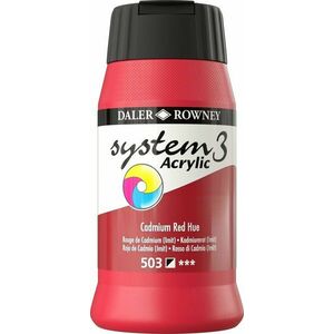 Daler Rowney System3 Acrylic Paint Vopsea acrilică Cadmium Red Hue 500 ml 1 buc imagine