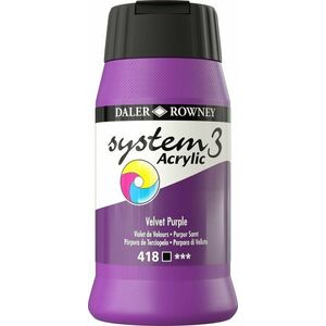 Daler Rowney System3 Acrylic Paint Vopsea acrilică Velvet Purple 500 ml 1 buc imagine