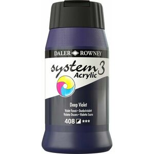 Daler Rowney System3 Acrylic Paint Vopsea acrilică Deep Violet 500 ml 1 buc imagine