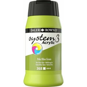 Daler Rowney System3 Acrylic Paint Vopsea acrilică Pale Olive Green 500 ml 1 buc imagine