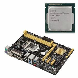 Placa de baza Asus H81M-C, Socket 1150, mATX, Shield, Cooler + Procesor Intel Pentium G3260 3.30GHz imagine