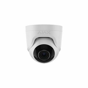 Camera supraveghere IP Dome Ajax TurretCam, 5 MP, 2.8 mm, IR 35 m, microfon, slot card, detectie obiecte prin AI, PoE, alb imagine