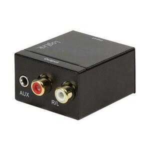 Convertor audio LOGILINK CA0101, intrare: 1 x Toslink, 1 x Coaxial, iesire: 2 x RCA, 1 x 3.5mm jack, 24-bit, 96KHz (Negru) imagine