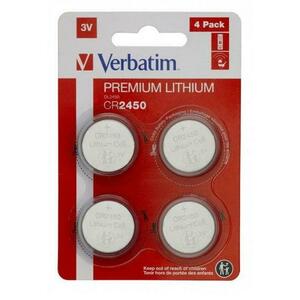 Baterii Verbatim 49535, Lithium, CR2450, 3V, 4 buc imagine