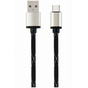 Cablu alimentare si date Gembird, USB 2.0 (T) la USB 2.0 Type-C (T), 2.5m, Negru, CCP-USB2-AMCM-2.5M imagine