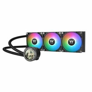 Cooler PC Thermaltake TH360 V2 Ultra, iluminare RGB, 3x 130mm, display LCD, 2000 rpm, PWM (Negru) imagine