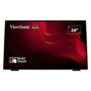 Monitor VA LED ViewSonic 23.8inch TD2465, Full HD (1920 x 1080), VGA, HDMI, DIsplayPort, Touchscreen, Boxe (Negru) imagine