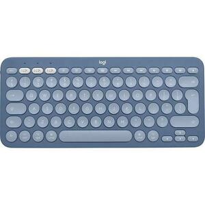Tastatura Wireless Logitech K380 for Mac, Bluetooth, Layout US INT (Albastru) imagine