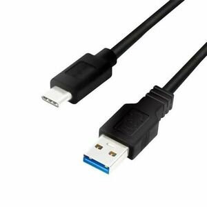Cablu de date Logilink, CU0166, USB 3.2, USB Type-A (T) la USB Type-C (T), 0.15m, Negru imagine