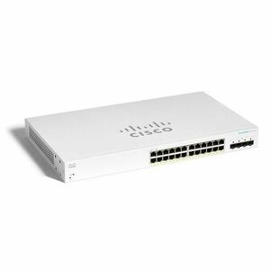Switch 220, Cisco, 24 x RJ45, 1000 Mb/s PoE, 4 x SFP+, Alb imagine
