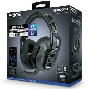 Casti Gaming Nacon RIG 600 Pro HS, Microfon, USB, Bluetooth (Negru) imagine