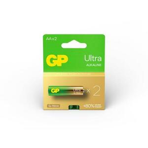 Baterie GP Batteries, Ultra Alcalina AA (LR6) 1.5V alcalina, blister 2 buc imagine
