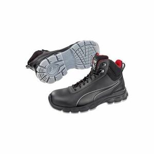 Pantofi de protectie Puma, Condor Black Mid, Piele naturala, S3 SRC, Rezistenta la perforare, 45 (Negru) imagine