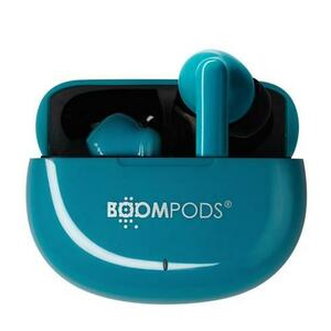 Casti True Wireless Boompods SKIM, Bluetooth, Microfon, Autonomie 20h, Waterproof IPX4 (Albastru) imagine