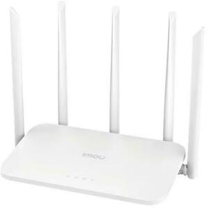 Router Wireless IMOU HX21, AX3000, Dual-Band, Wi-Fi 6, 5 Antene externe (Alb) imagine