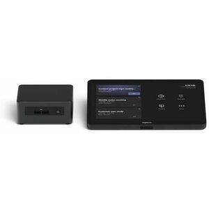 Controler touchscreen pentru conferinta Logitech Tap, Ecran 10.1inch la 14°, Port HDMI si USB, Wireless (Negru) imagine