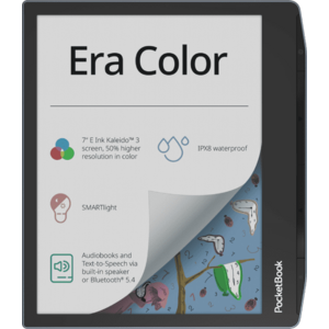 E-Book Reader PocketBook Era Color, Ecran E Ink Kaleido™ 3 capacitiv multisenzor 7inch, 300ppi, Bluetooth 5.4, Wi-Fi, Procesor Quad-Core 1.8GHz, 1GB RAM, 32GB Flash, Waterproof IPX8 (Albastru) imagine