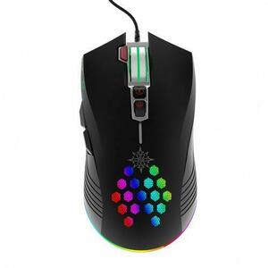 Mouse Gaming Inca IMG-347, cu fir, USB, optic, 7200DPI, RGB (Negru) imagine