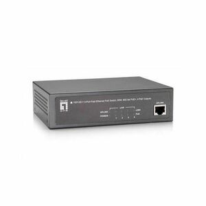 Switch LevelOne FEP-0511, 4 Porturi, Ethernet, PoE (Negru) imagine