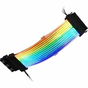 Prelungitor cablu Sharkoon XTend 24, Iluminare RGB, 24pini, Multicolor imagine