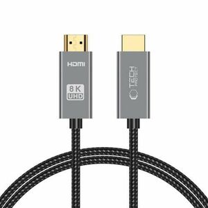 Cablu video TECH-PROTECT UltraBoost, HDMI 2.1 tata - HDMI 2.1 tata, 8K, 60Hz, 1m, Negru imagine