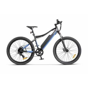Bicicleta Electrica MTB (E-Bike) SCOOTY EM-500 PRO, roti 27.5inch, Baterie 13.4Ah, Autonomie 70 Km, motor 250W (Negru/Albastru) imagine
