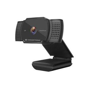 Camera web Conceptronic AMDIS02B, 5MP, 2K, Autofocus, Microfon, USB (Negru) imagine
