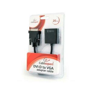 Cablu adaptor, Gembird, DVI-D la VGA, Negru imagine