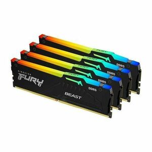 Memorii Kingston FURY Beast RGB, 128 GB (4x32GB), DDR5, 5200 MHz, CL40, XMP imagine