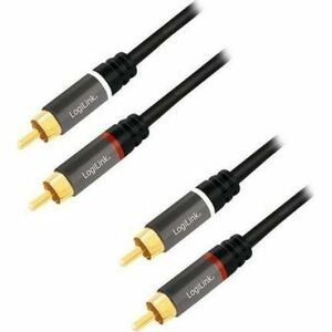 Cablu audio, LogiLink, RCA 1.0m imagine