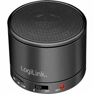 Boxa portabila LogiLink SP0062, 3 W, Radio FM, Bluetooth, USB (Negru) imagine