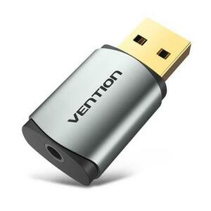 Placa de sunet Vention CDNH0, Jack 3.5 mm la USB (Gri) imagine
