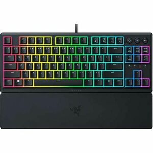 Tastatura Gaming Mecanica Razer Ornata V3 TKL, Iluminare Chroma RGB, Cu fir, Layout US (Negru) imagine