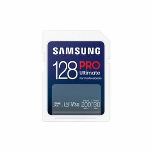 Card de memorie Samsung MB-SY128S, 128GB, SDXC, UHS-I, 200MB/s citire, 130MB/s scriere, 120x120x25mm, Alb imagine