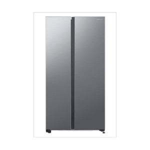 Side by Side Samsung RS62DG5003S9EO, 655 l, No frost, Clasa E, All around Cooling, Smart Things WiFi, AI Energy, H 178 cm, Inox imagine