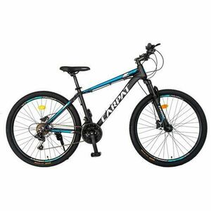 Bicicleta MTB-HT CARPAT C2999H, roti 29inch, cadru aluminiu 18inch, 21 viteze (Negru/Albastru) imagine