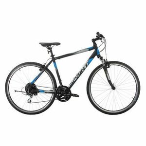 Bicicleta Sprint Sintero Man 28 Negru/Cyan 560mm 2022 imagine