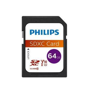Card de memorie Philips FM64SD55B/00, SDXC, 64GB, Clasa 10, UHS-I U1 imagine