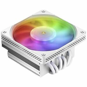 Cooler CPU Jonsbo HX6200D, iluminare ARGB, 1x120 mm, 1800 rpm, PWM (Alb) imagine
