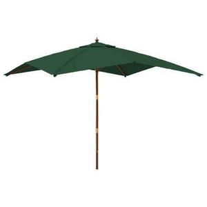 Umbrela de gradina stalp din lemn vidaXL 363192, 300x300x273 cm, 10.6 kg, Verde imagine