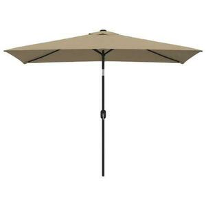 Umbrela de soare exterior vidaXL 44502, stalp metalic, 300x200 cm, 5.75 kg, Maro imagine