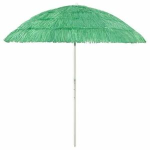 Umbrela de plaja stil hawaiian vidaXL 314698, Poliester, 210 cm, Verde imagine