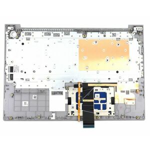 Tastatura Asus VivoBook S531F Gri cu Palmrest Argintiu cu TouchPad iluminata backlit imagine