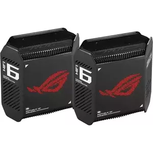 Sistem Wireless Mesh ASUS ROG Rapture GT6 WAN: 1 x 2.5Gigabit WiFi: 802.11ax Black 2pack imagine