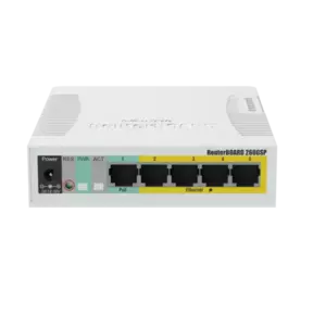 Switch Mikrotik CSS106-1G-4P-1S fara management cu PoE 5x1000Mbps RJ45 + 1xSFP imagine