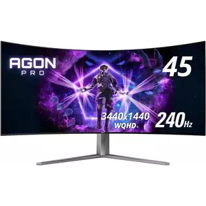 Monitor LED AOC AGON PRO AG456UCZD 44.5" Curbat WQHD OLED 240Hz 0.03ms 2xHDMI DP Black imagine