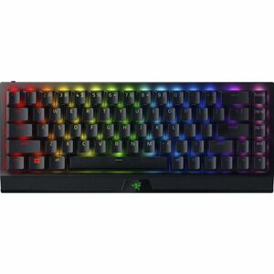 Tastatura gaming mecanica Razer BlackWidow V3 Mini, wireless HyperSpeed, format 65%, iluminare Chroma RGB, switch Razer Green, Negru imagine