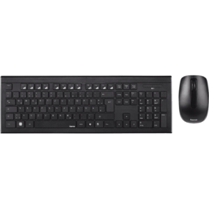 Kit wireless tastatura + mouse Hama Cortino, Layout RO, Negru imagine